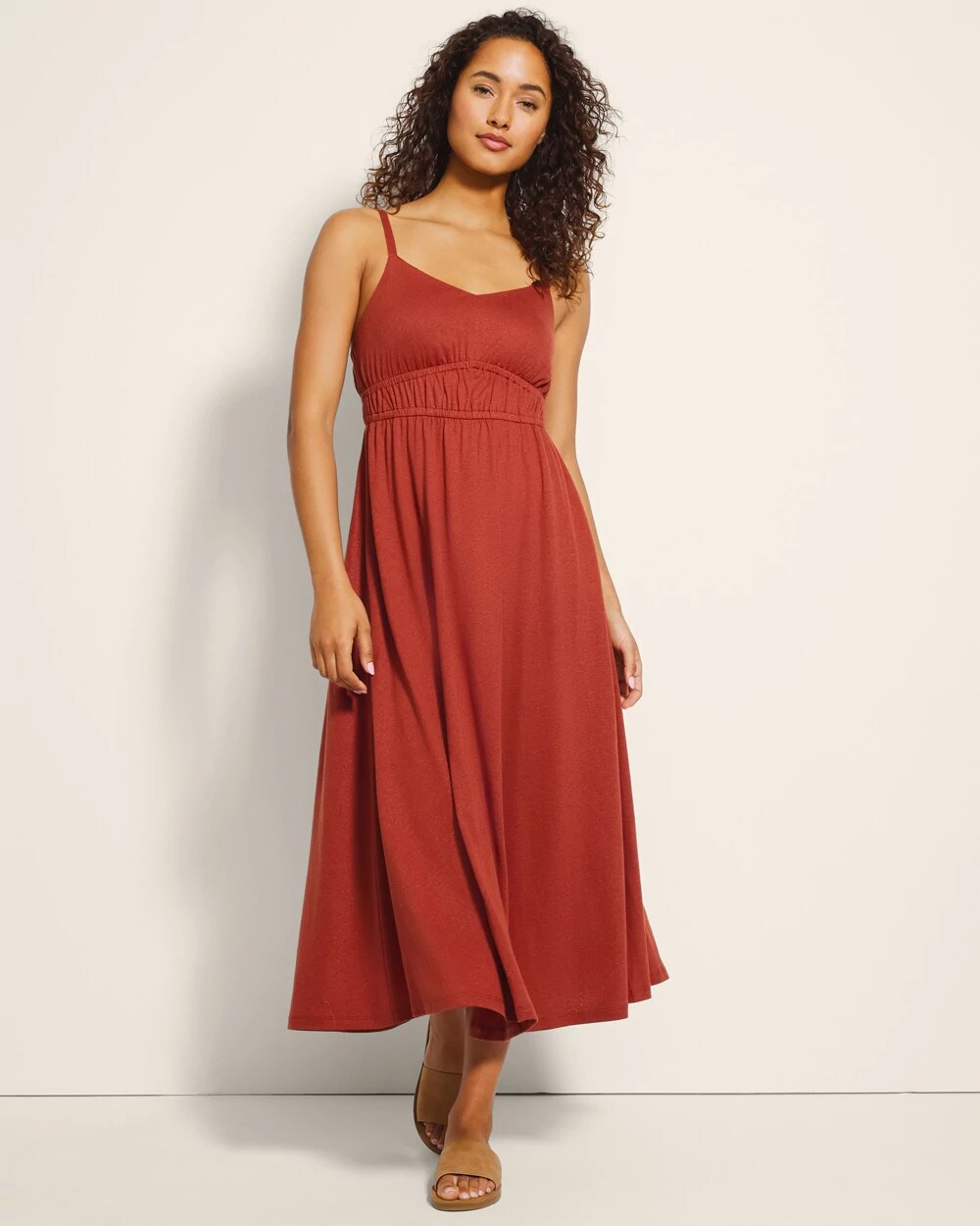 knee length dresses for ladies Modal Off-Shoulder Bubble Hem Mini Dress in Wine Red - XL main image 0