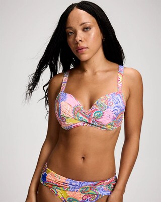 La Vida Bohemia Draped Bikini Swim Top