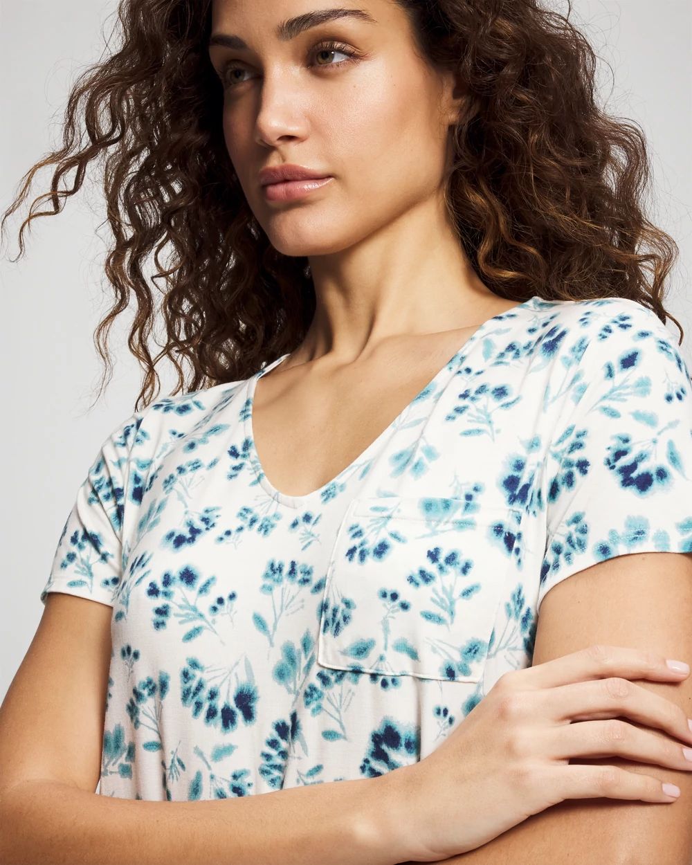 Cool Nights Short Sleeve Long Sleepshirt