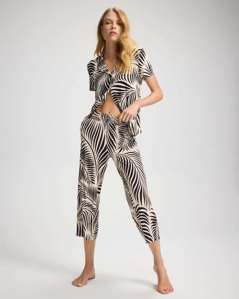 Cool Nights Cropped Pajama Pants