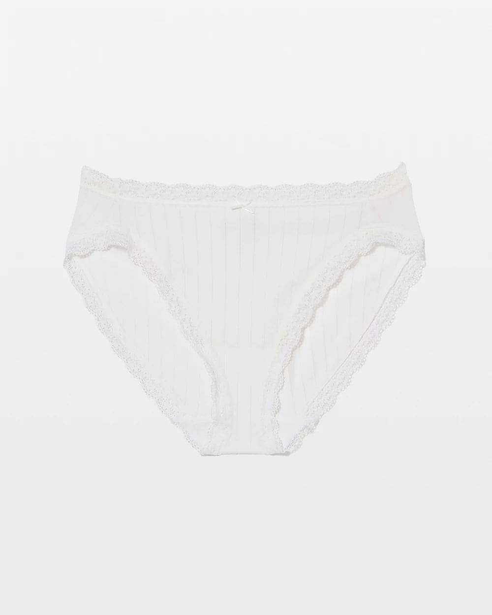 Cotton Rib High-Leg Panty click to view larger image.