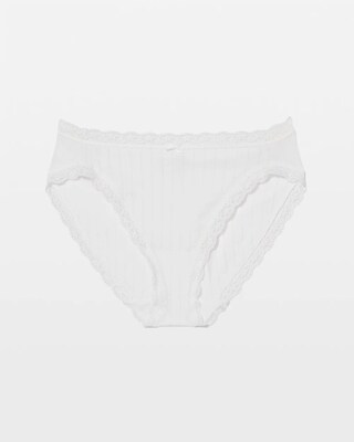 Cotton Rib High-Leg Panty click to view larger image.