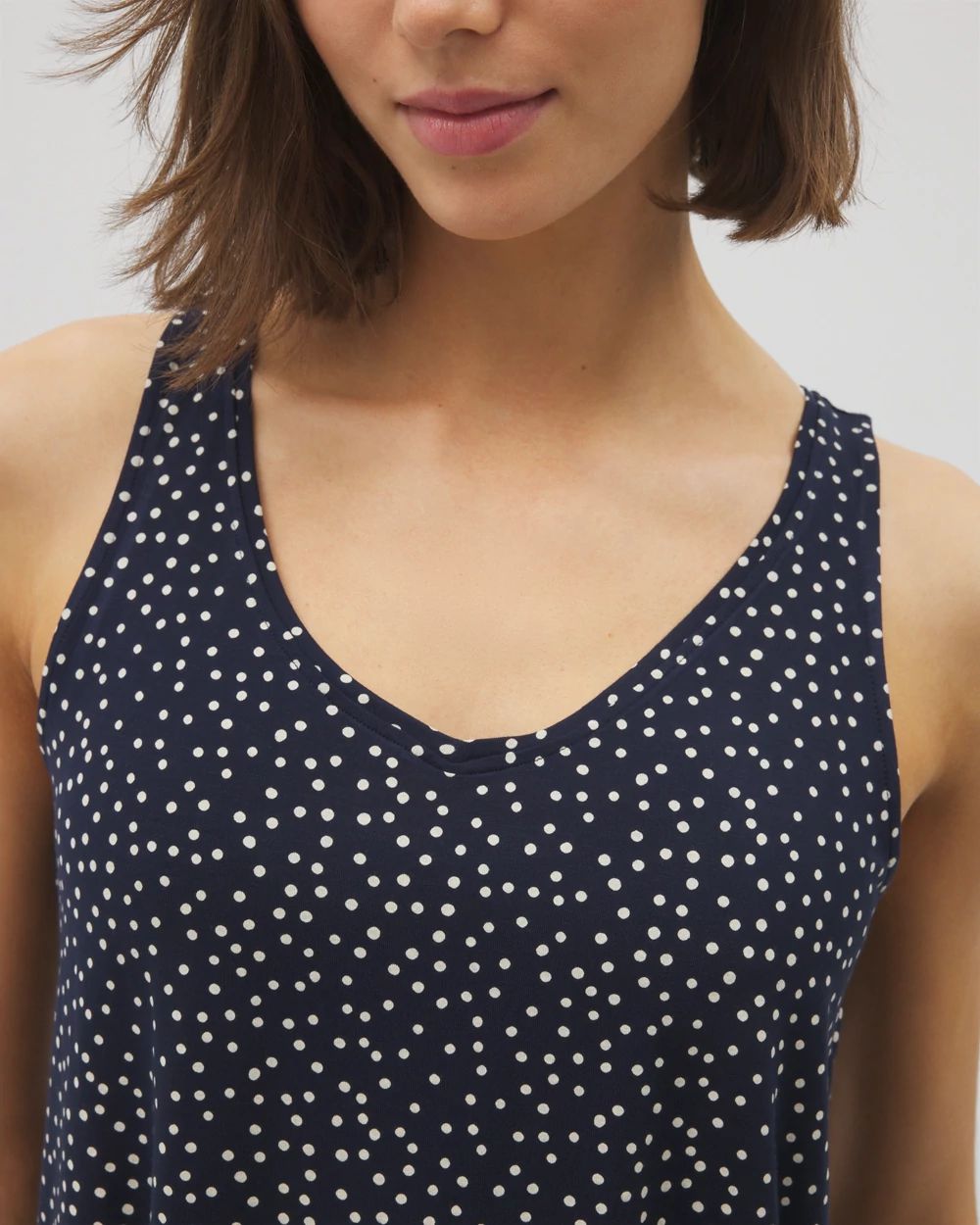 Cool Nights Printed V-Neck Pajama Tank
