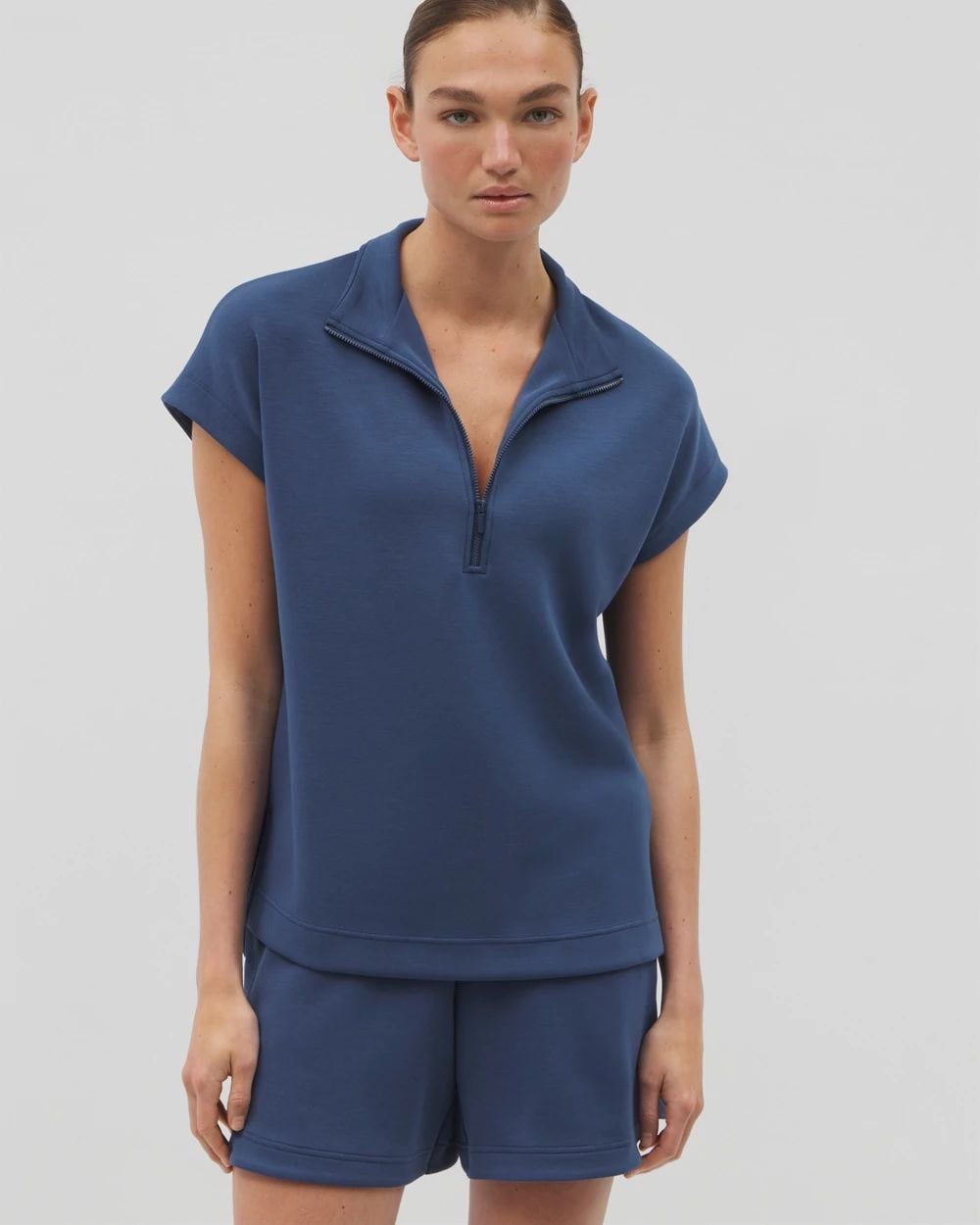 Luxe Modal Quarter Zip Top