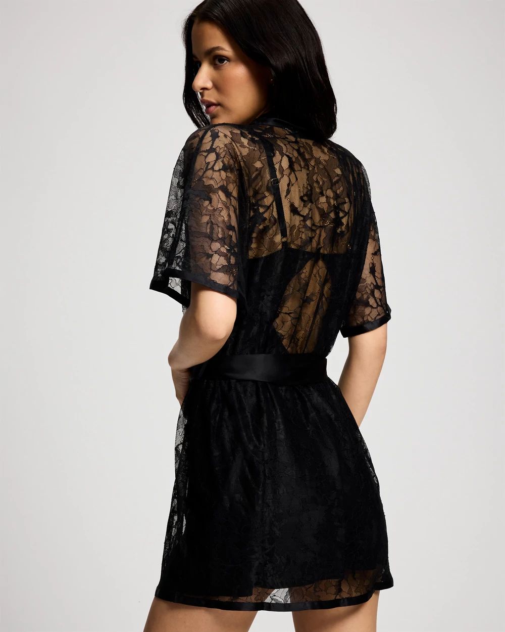 Lace And Silk Robe click to view larger image.