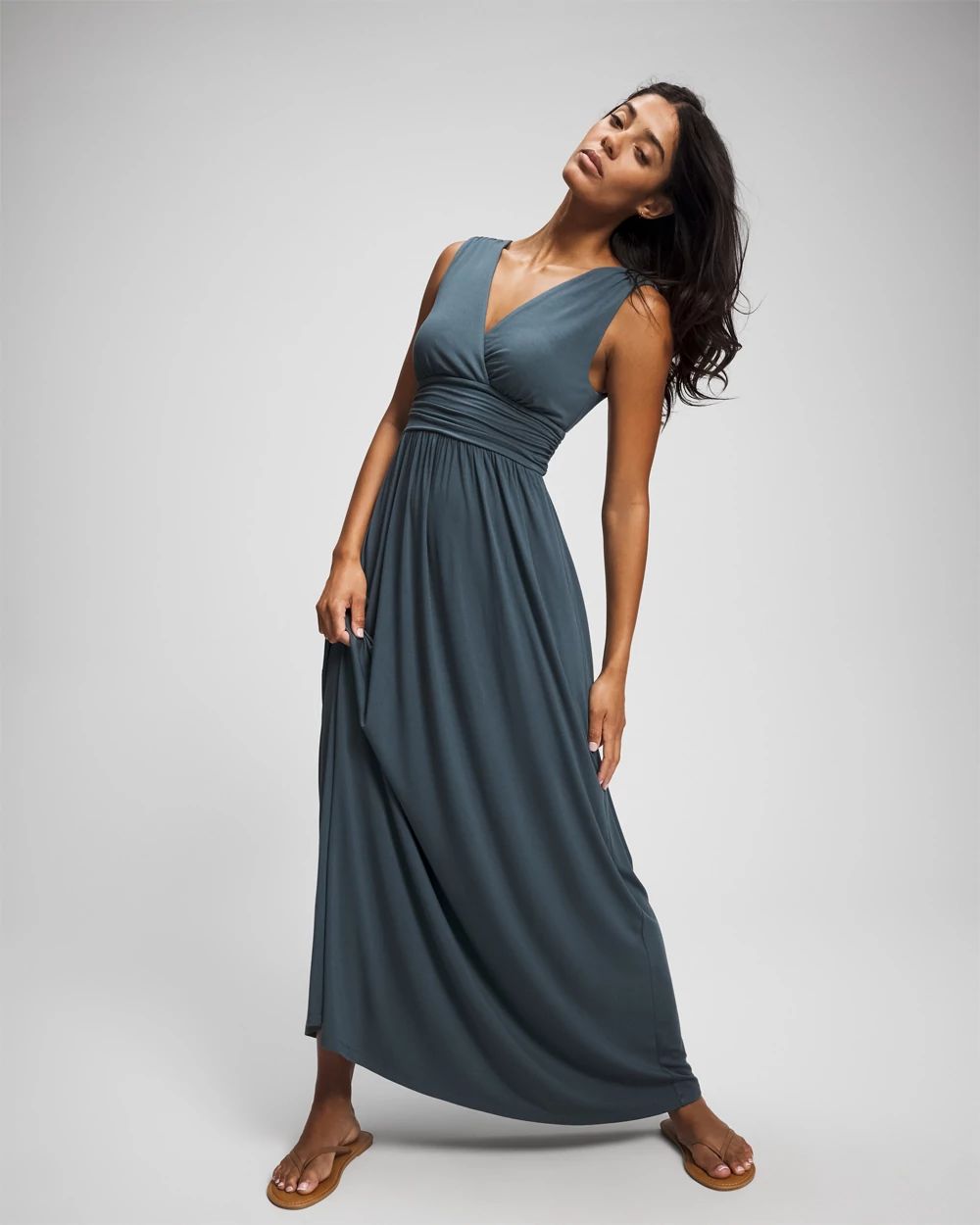 Soft Jersey Goddess Maxi Bra Dress