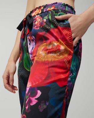 Wide-Leg Pajama Pants