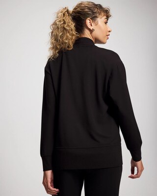 Ultrasoft Fleece Relaxed Button Up Cardigan click to view larger image.