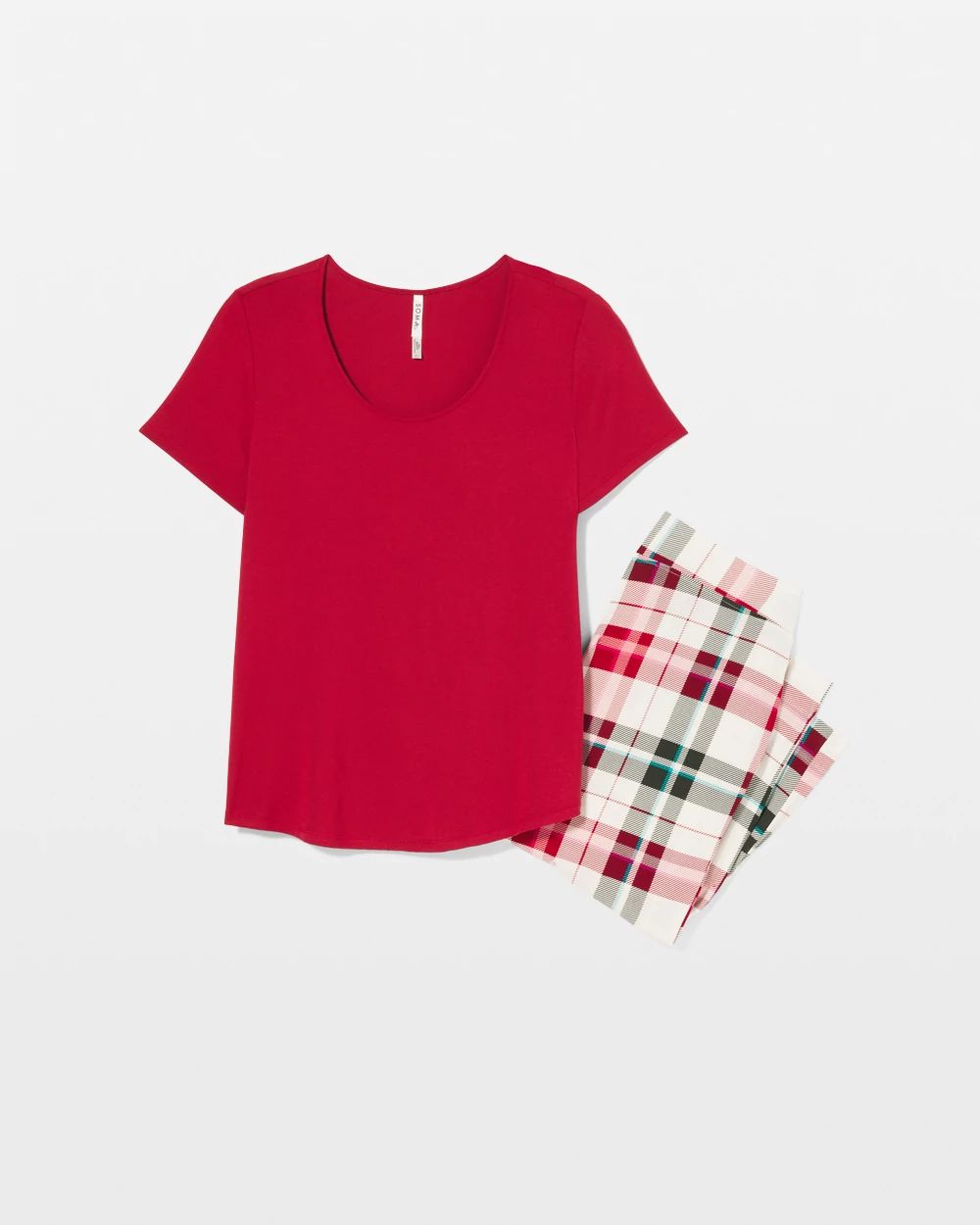 Cool Nights Packaged Short-Sleeve Pant Pajama Set