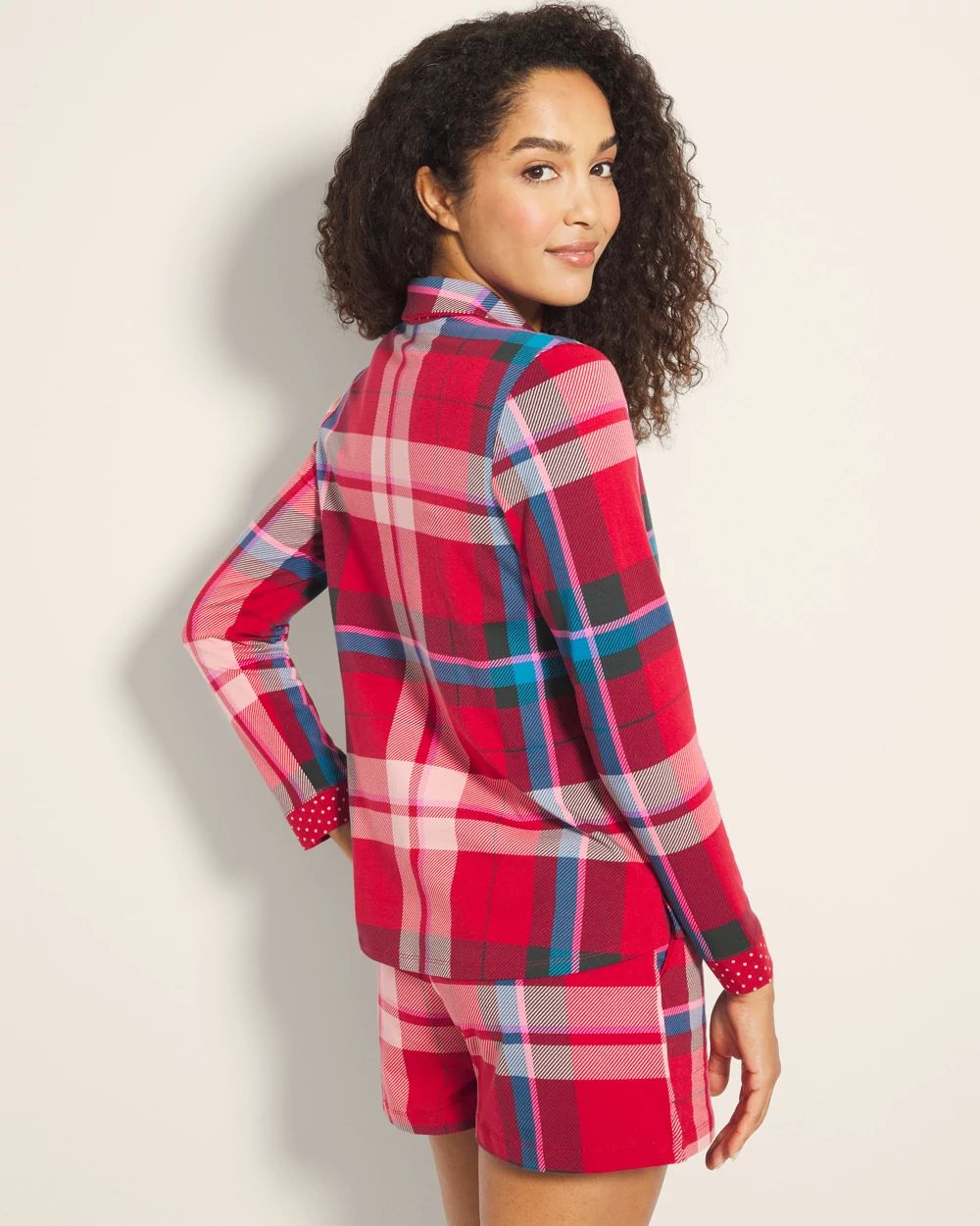 Embraceable Long-Sleeve Notch Collar Pajama Top