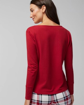 Long-Sleeve Pajama Top