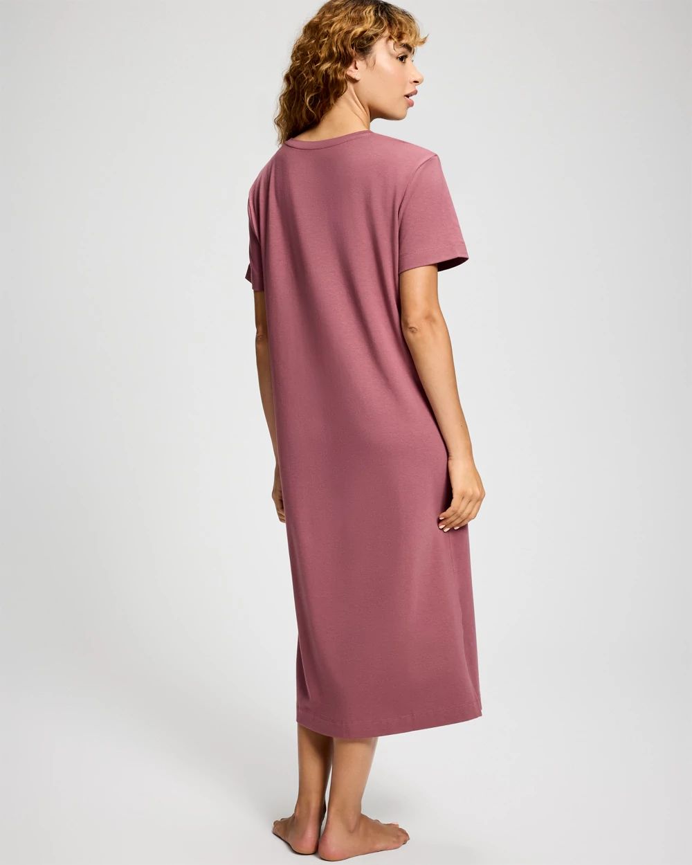 Short-Sleeve Long Sleepshirt click to view larger image.
