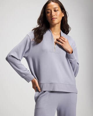 Ultrasoft Fleece Quarter Zip Sweatshirt