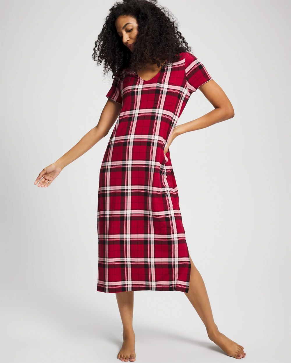 Cool Nights Short Sleeve Long Sleepshirt