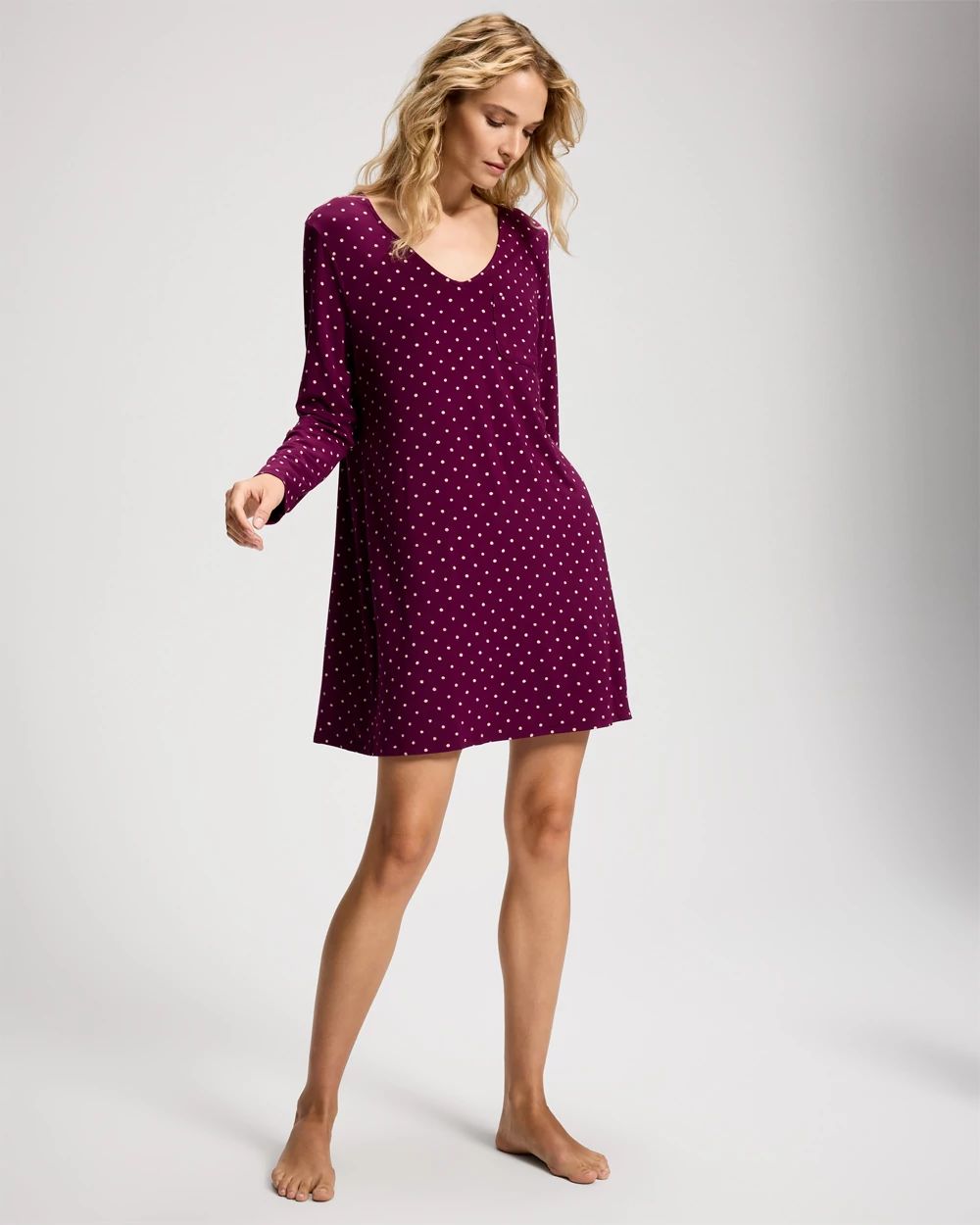 Long-Sleeve Sleepshirt click to view larger image.