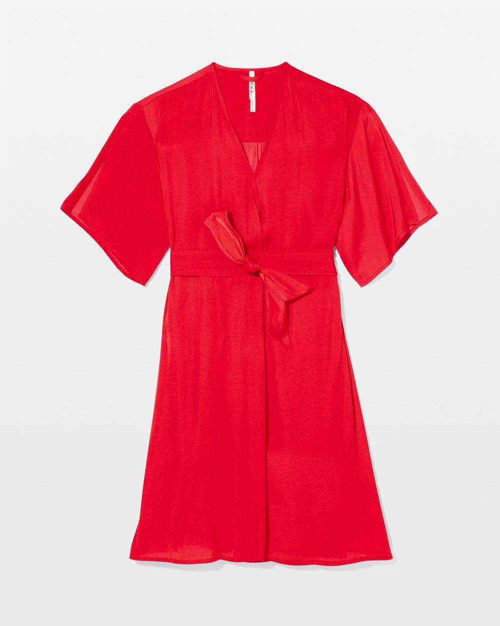 Crinkle Satin Short Robe