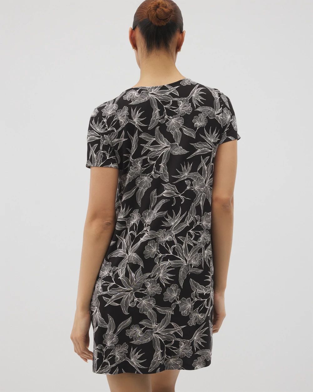 Short Sleeve Scoop Neck Sleepshirt click to view larger image.