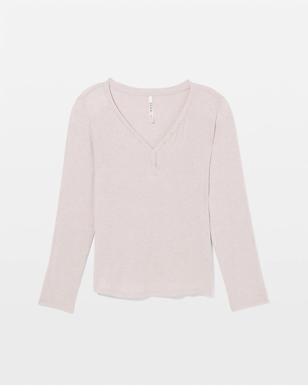 Long-Sleeve Pajama Henley