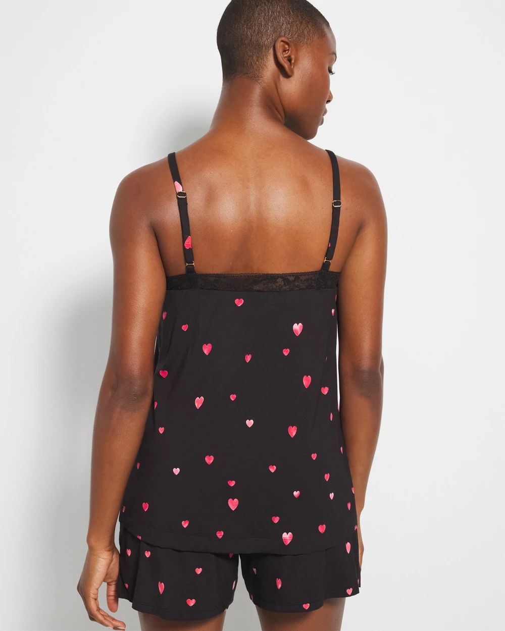 Lace Trim Pajama Cami click to view larger image.