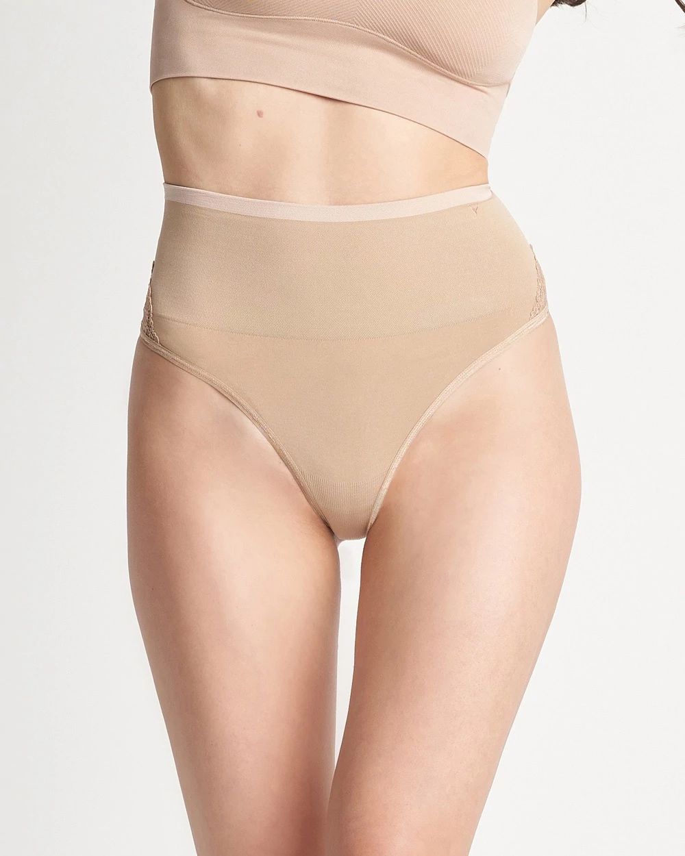 Seamless Lace Thong