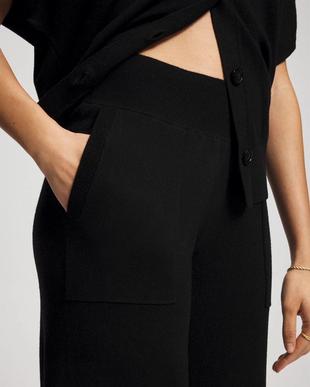 Premier Knit Wide Leg Crop Pants