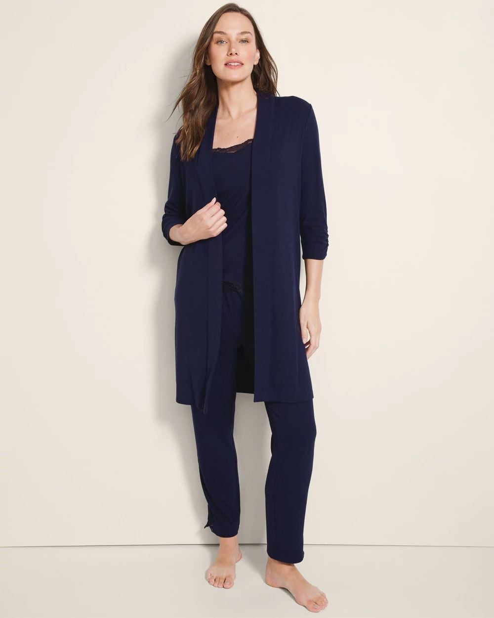 Cool Nights Rib Long-Sleeve Pajama Cardigan