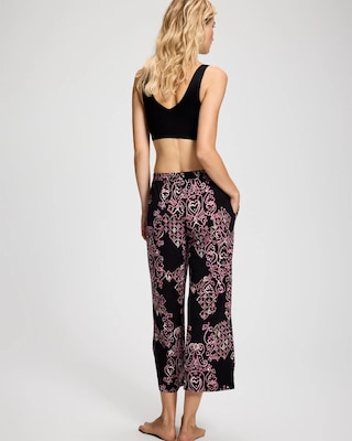 Cropped Pajama Pants click to view larger image.