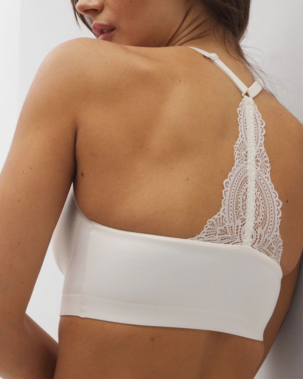 Enbliss Racerback Bralette with Lace Back