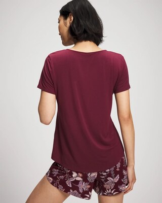 Short Sleeve Pajama Tee click to view larger image.