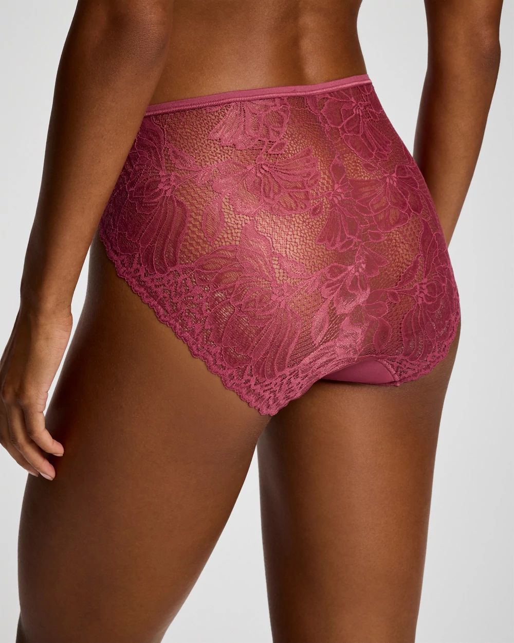 Vanishing Edge Lace Back High-Leg Panty