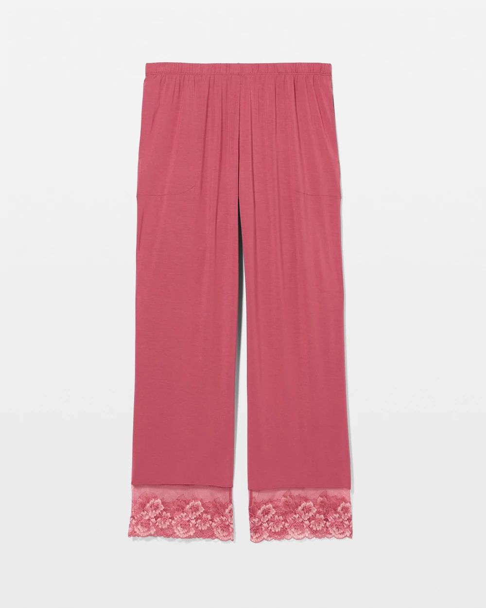 Romantic Lace Ankle Pajama Pants click to view larger image.