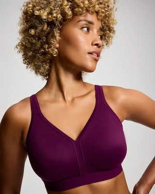 Wireless Unlined Full Coverage Bra click to view larger image.