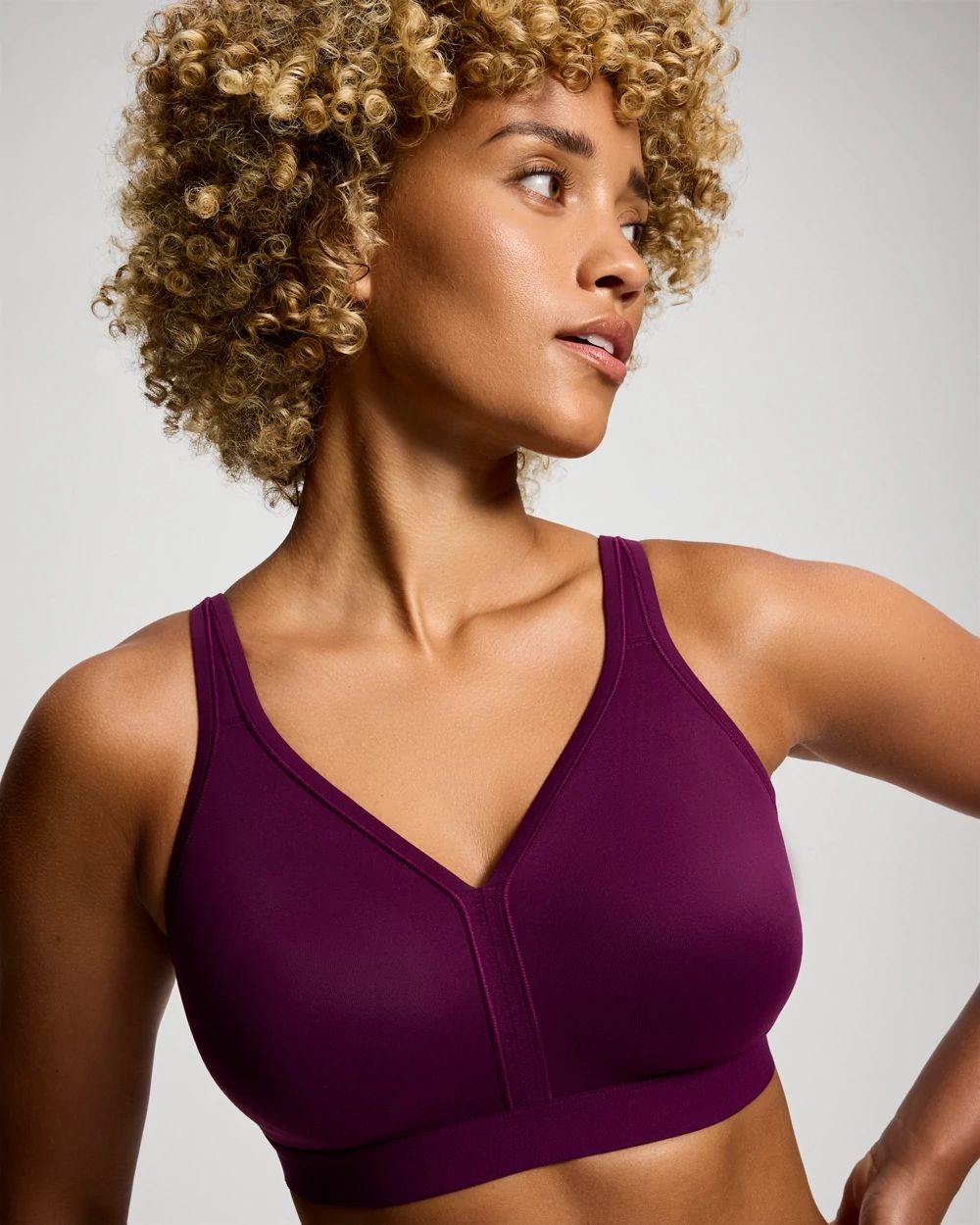 Wireless Unlined Full Coverage Bra click to view larger image.