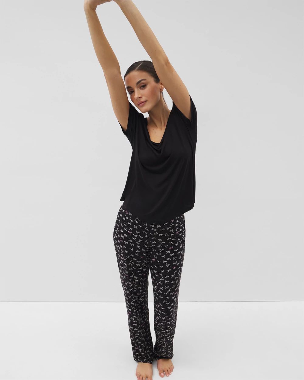 Cool Nights Short Sleeve Pant Pajama Set