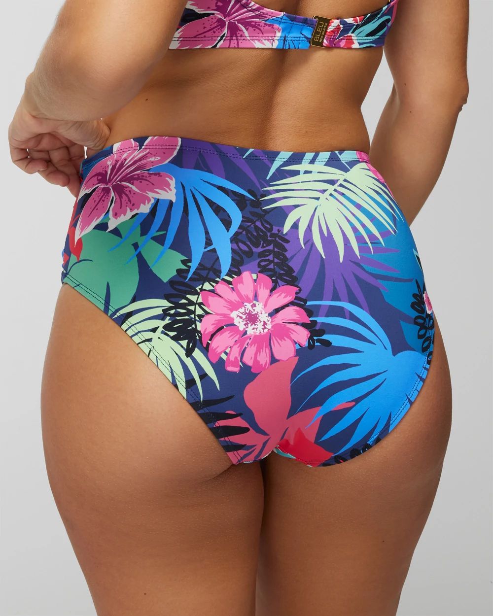 Bleu Rod Hawaiian Punch High-Waist Swim Bottoms