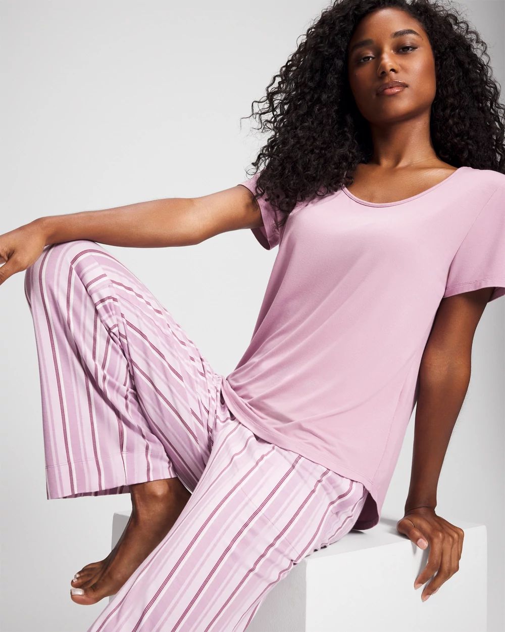 Cool Nights Short Sleeve + Pant Pajama Set