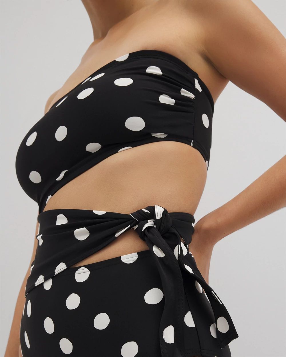 Soma Swim Bandeau Cutout One-Piece Suit