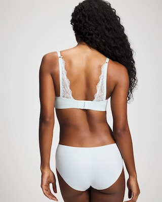 Luxe Wireless Bra with Lace Back click to view larger image.