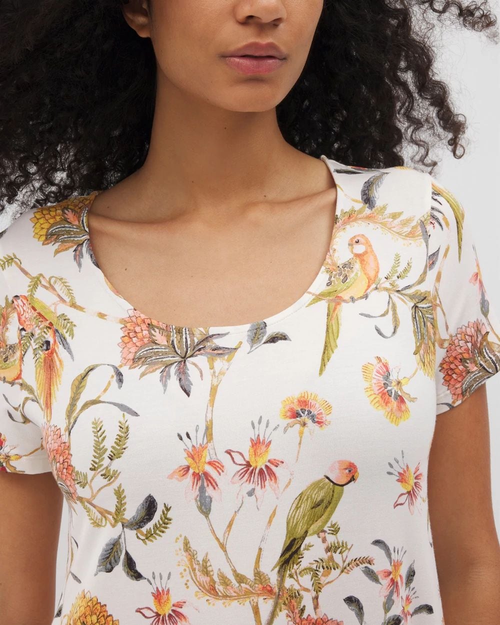 Cool Nights Short Sleeve Scoop Neck Sleepshirt