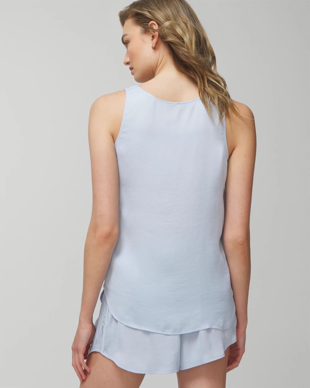 Crinkle Satin Pajama Tank