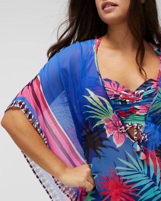 Hawaiian Punch Chiffon Caftan