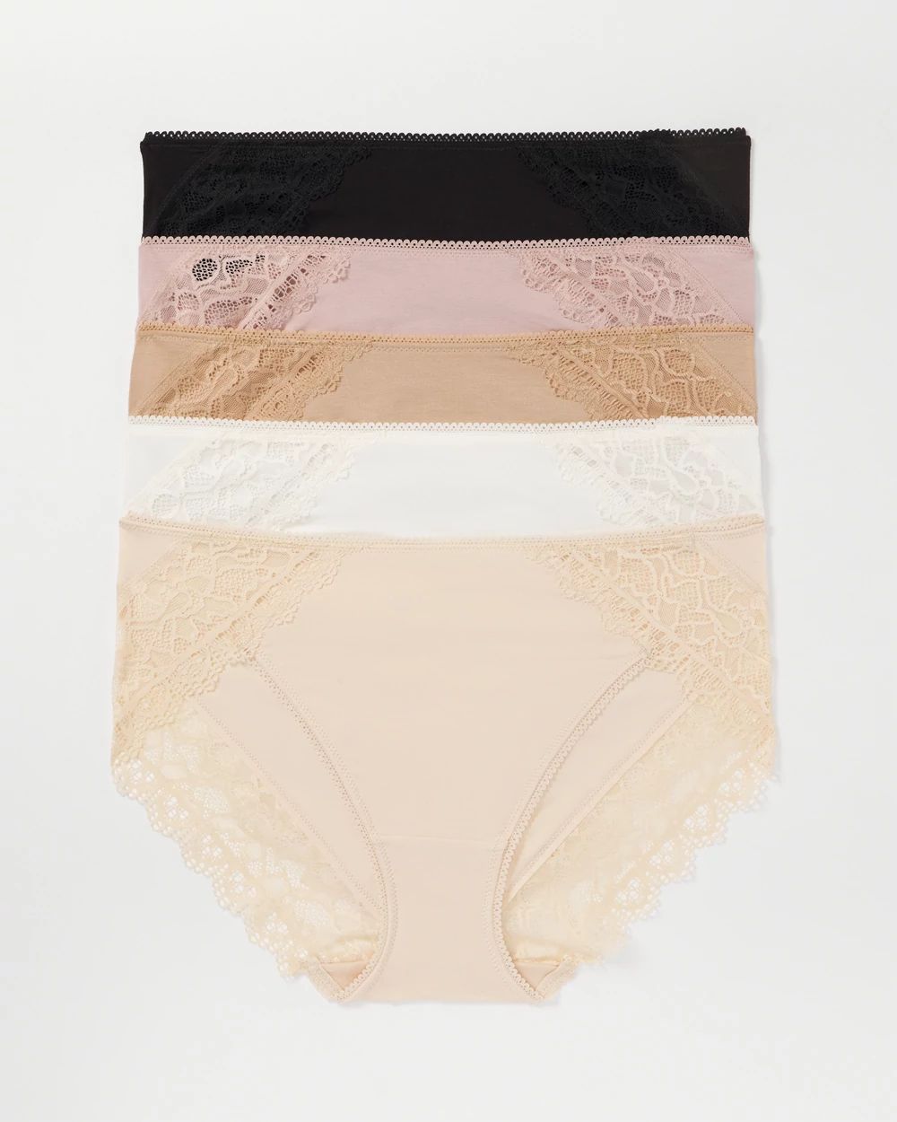 Embraceable Lace High-Leg 5 Pack