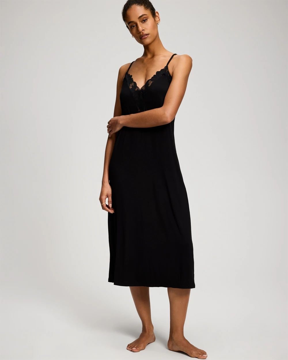 Cool Nights Bold Floral Lace Gown