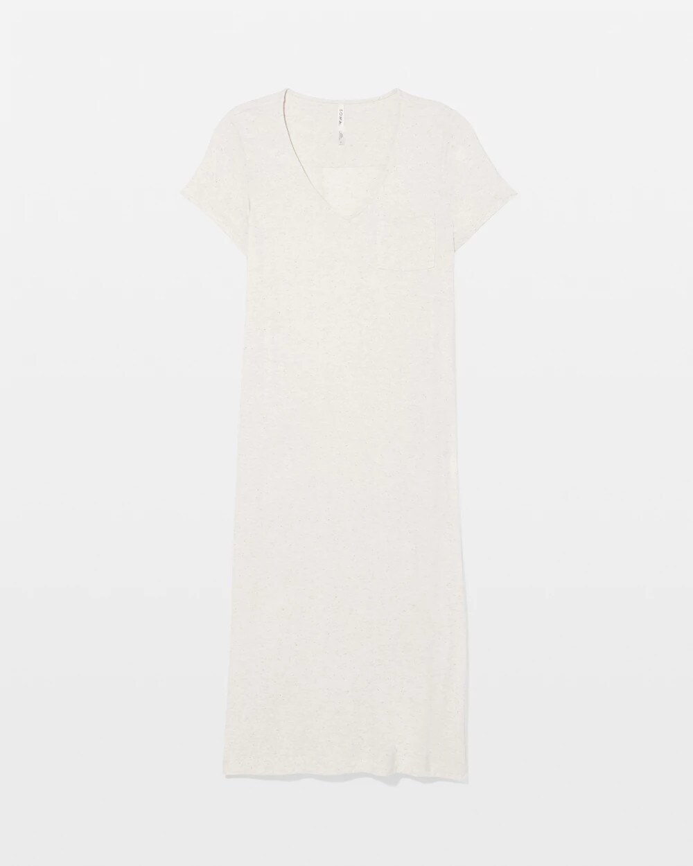 Slub Short Sleeve Long Sleepshirt
