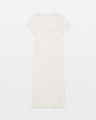 Slub Short Sleeve Long Sleepshirt click to view larger image.