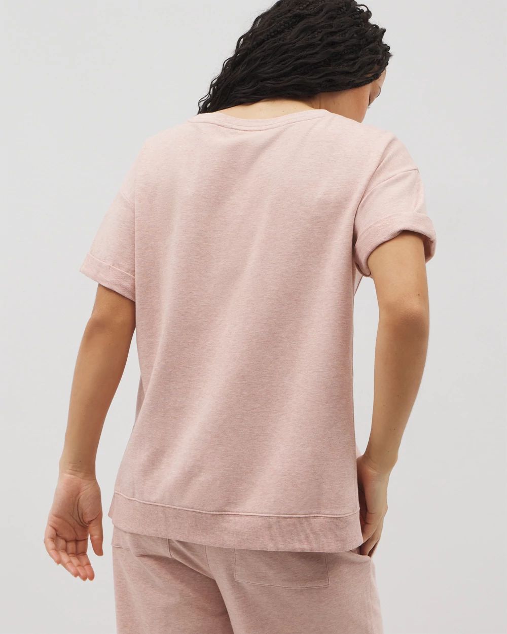 Essential Terry Relaxed Short Sleeve Top
