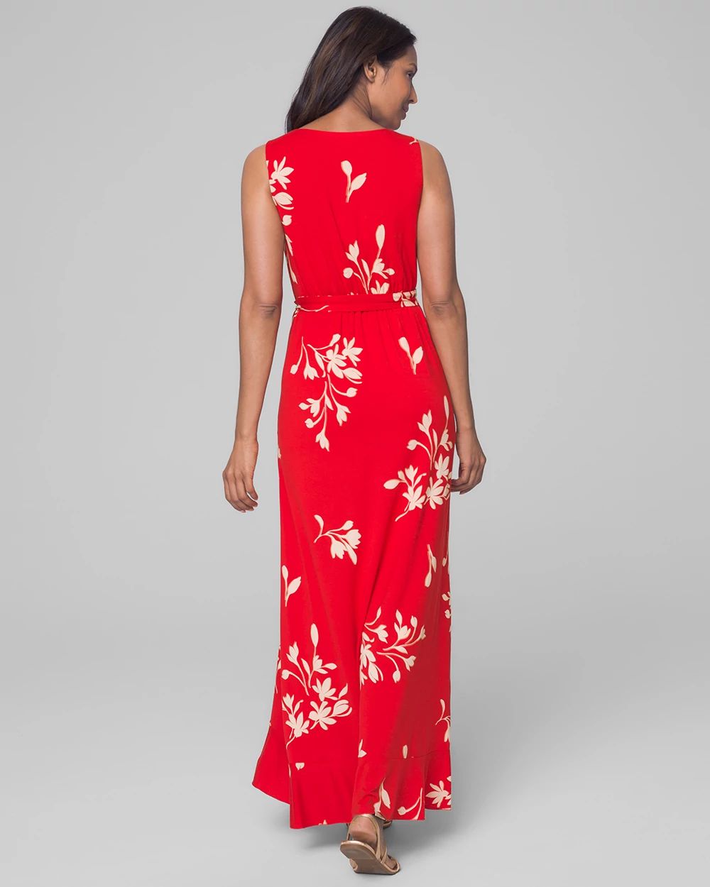 Soft Support Ruffle Border Maxi Dress