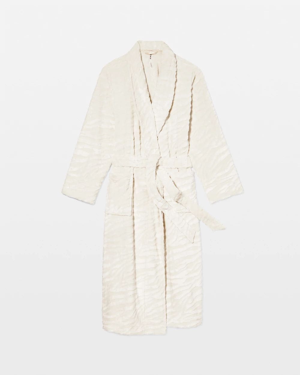 Textured Plush Long Robe