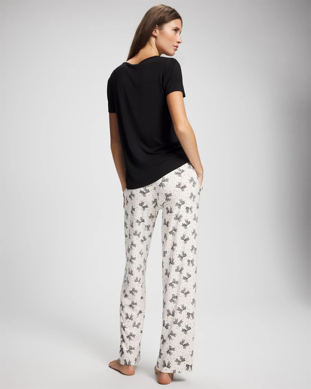 Cool Nights Packaged Short-Sleeve Pant Pajama Set