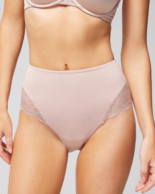 High-Waist Brief Panty with Lace
